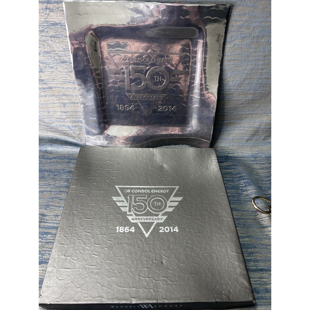 Wendell August Forge Aluminum Consol Energy 150th Anniversary Plate Limited Ed.